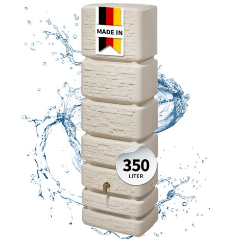 4rain SLIM STONE DECOR Wandtank 350 Liter sandbeige
