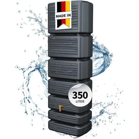 4rain SLIM WOOD DECOR Wandtank 350 Liter graphite grey