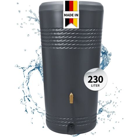 4rain MILO 2in1 Regenspeicher 230 Liter graphite grey inkl. Pflanzschale