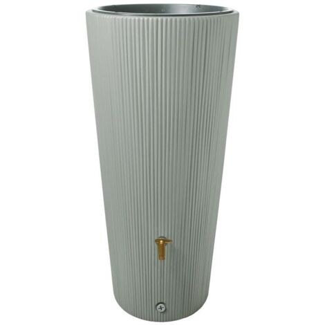 4rain Regenspeicher Vaso 2 in 1 Decor 220 L agave mit Pflanzschale Regentonne