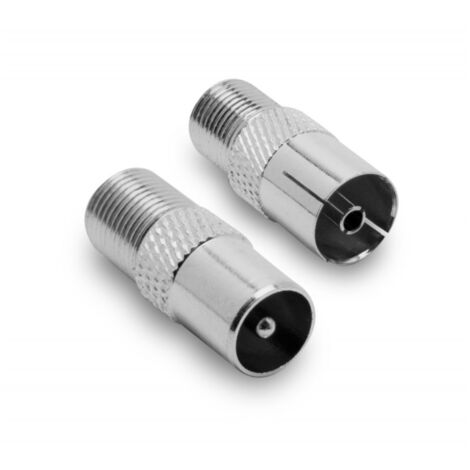 Adattatori satellitari femmina/femmina a tv maschio/femmina 2pz