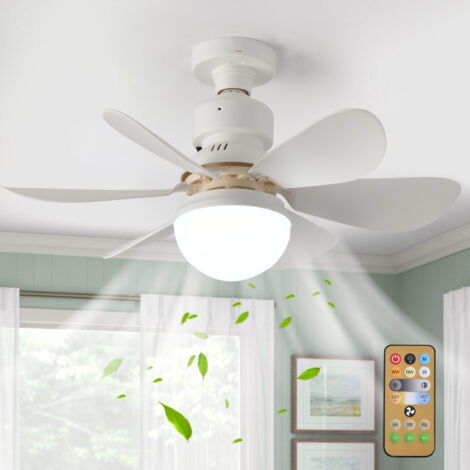 Ventilatore A Soffitto Con Luce LED Dimmerabile, 50W, Telecomando, 6 Velocità, Rotazione Inversa, Timer, Colore Nero/bianco/oro, 78x78 Cm