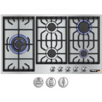 Phönix PS-905L Gaskochfeld Inox Gaskocher 5 flammig 90cm Propan /H-Gas