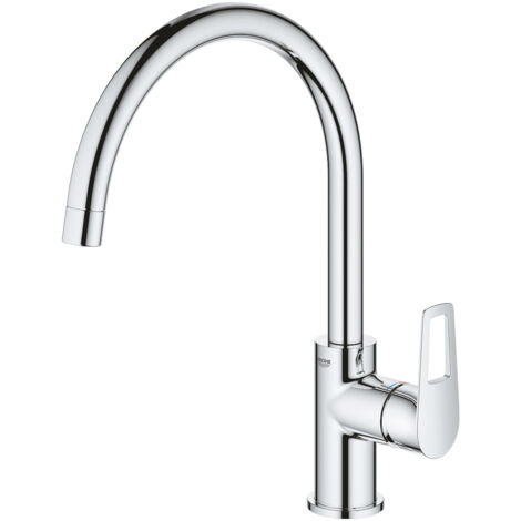 Bauloop, miscelatore cucina, monocomando, a collo d’oca, cromato (31368001)