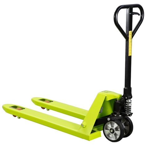 IMBALLAGGI 2000 - Transpallet Manuale - Portata 2000 kg - Traspallet Carrello Elevatore con 4 Rulli Poliuretano - Made In Italy