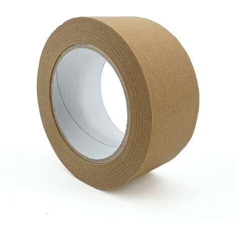 IMBALLAGGI 2000 - Nastro Carta Riciclata, 1 Pezzo 5cm x 50mt, Nastro Adesivo Pacchi per Scatole, Scatoloni e Cartoni, Trasloco e Spedizioni - Nastro Imballaggio Carta Ecologico, Resistente e Durevole