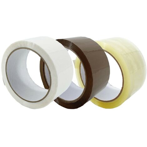 IMBALLAGGI 2000 - Nastro Adesivo Pacchi Marrone in Polipropilene 144Pz 5cm x 66Mt x 76mm, Nastro Adesivo Colorato Resistente a Strappo Silenzioso, Nastro Imballaggio per Spedizioni Scatoloni Trasloco