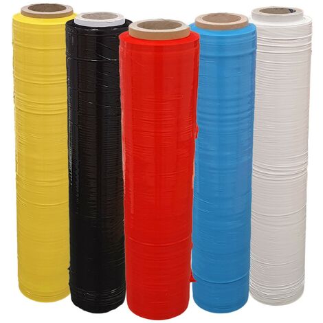 IMBALLAGGI 2000 - Film Estensibile Imballaggio Gialla, 18 Rotoli 160Mx30MYx50H cm per Imballaggio Multiuso, Pellicola Imballaggio Extra Resistente - Rotolo Imballaggio per Spedizioni e Trasloco