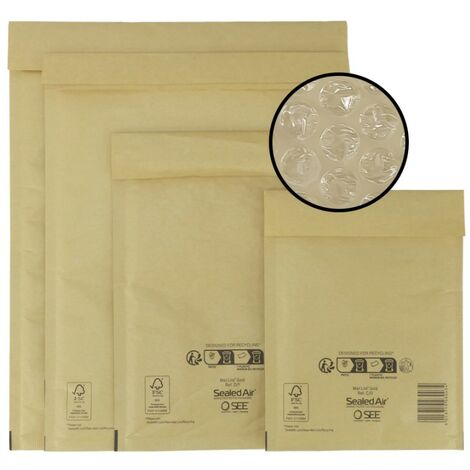 IMBALLAGGI 2000 - Buste Postali Imbottite Mail Lite Gold - 800 Pezzi 18x26 cm -Buste Imbottite per Spedizione - Buste con Pluriball Ideali per Spedire e Proteggere Oggetti