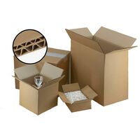IMBALLAGGI 2000 - Scatola Cartone Doppia Onda 50x30x30cm, Pack da 5 Pezzi, Scatoloni per Trasloco e Imballaggio, Scatole Cartone Resistenti e Durevoli, Scatole Trasloco Ideali come Cartoni Spedizioni
