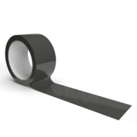 IMBALLAGGI 2000 - Nastro Adesivo Pacchi Nero in Polipropilene, 1Pz 5cm x 66Mt x 76 mm, Nastro Adesivo Colorato Resistente a Strappo Silenzioso, Nastro Imballaggio per Spedizioni, Scatoloni e Trasloco