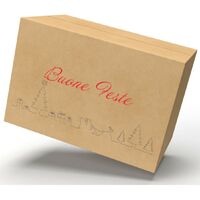 IMBALLAGGI 2000-15 Scatole con Stampa Buone Feste e Buon Natale - 60x40x40 - Scatola in Cartone Ondulato per Spedizioni e Regali - Idea Natale - 15 pezzi