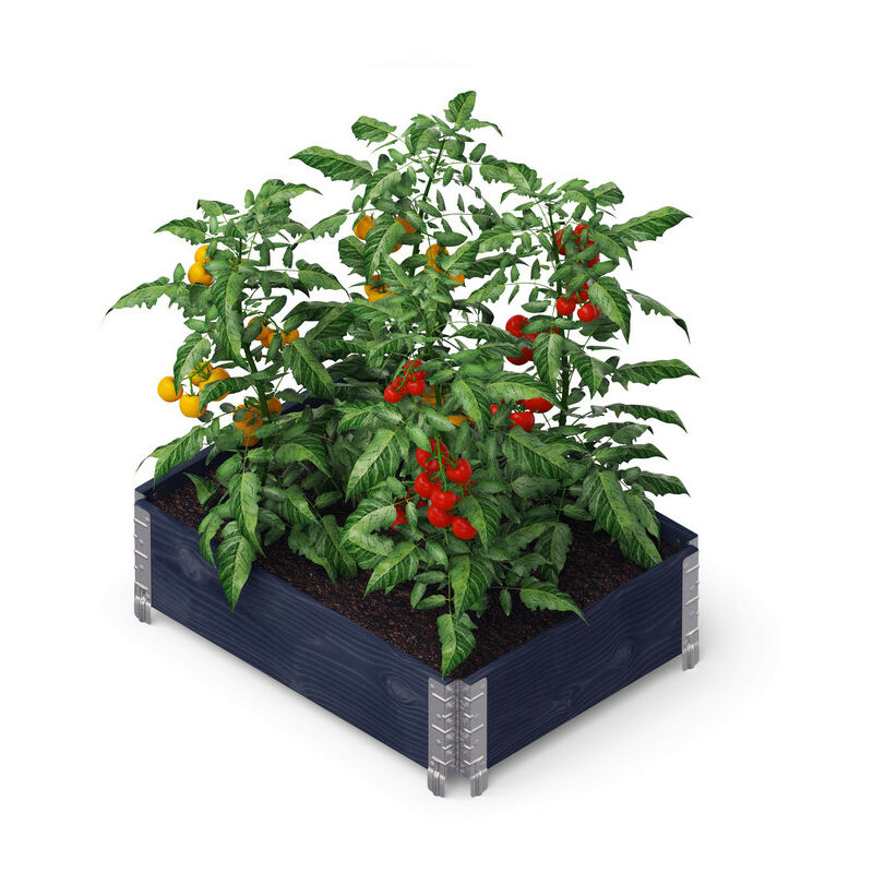 Upyard GardenBox Modern Raised Bed Made of Wood, Ergonomic Raised Bed for Patio and Garden, Planter for Vegetables and Herbs, 120 x 80 x 40 cm