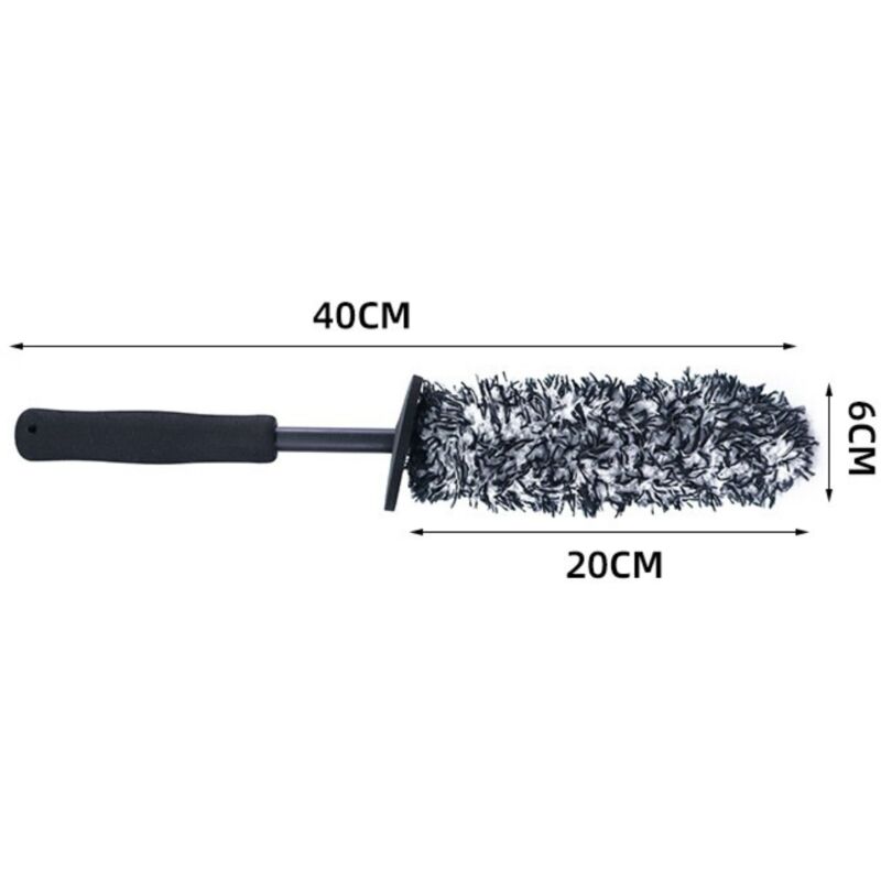 Brosse Pour Jantes De Voiture – Lot De 2, Poignée Confortable, Nettoyage Pneus Et Roues