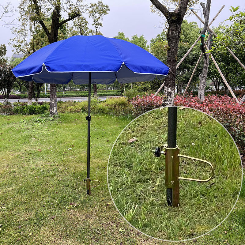 Piquet De Parasol GNHG 35 Cm - Support Métallique Réglable Pour Parasol (tige 3,6 Cm) - Pour Jardin, Plage