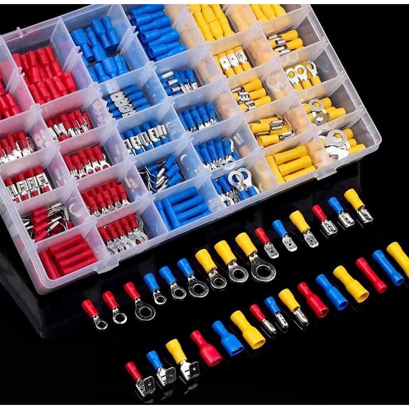 Lot De 180 Cosses à Sertir Gaethra - Tailles 0,5-6mm² Pour Pros Et Bricoleurs