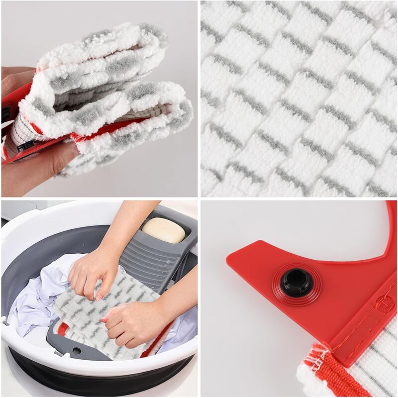 3 Recharges Microfibre Pour Serpillère Ultramax - Lavable En Machine - Pour Sols Durs