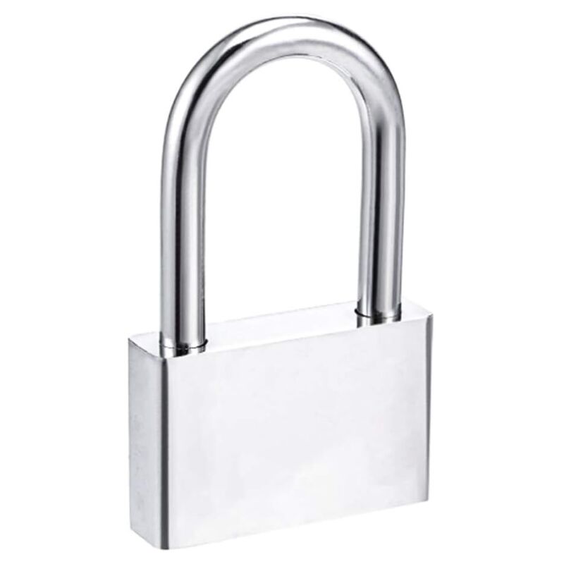 Cadenas Lamondre 40mm - Acier Trempé, 4 Clés, Longue Anse 6.5mm Pour Casier/Garage/Jardin