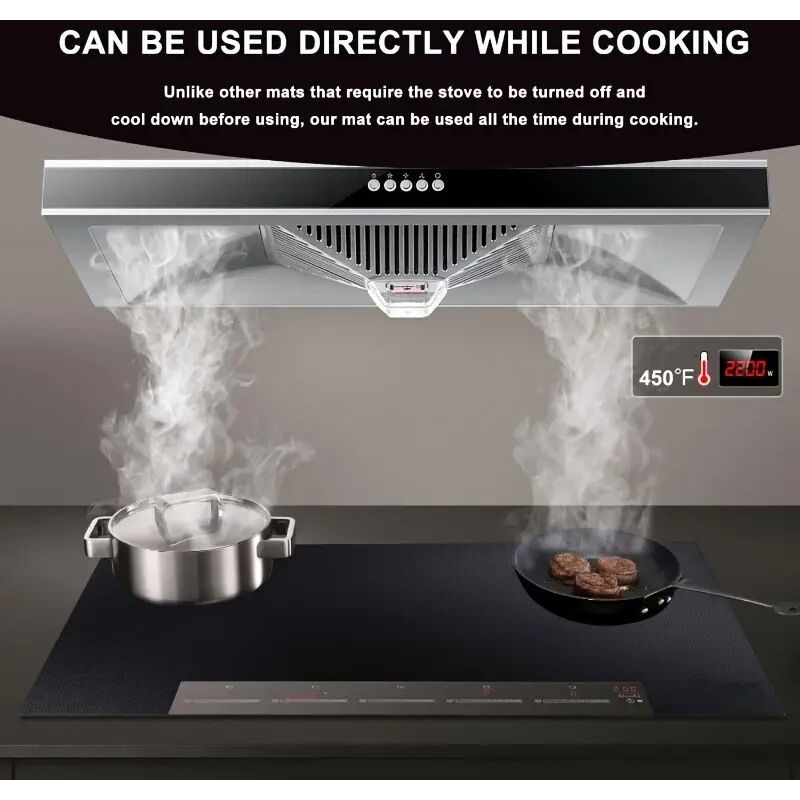 Couvercle De Table De Cuisson Tapis De Protection Pour Induction, Chauffage, Protection De La Table De Cuisson Tapis De Protection Réutilisable, Tapis De Protection Multifonctionnel En Fibre De Verre
