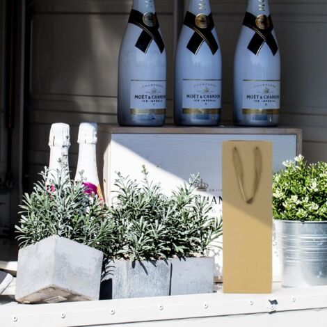 Sacs En Papier Kraft Brun De Haute Qualité Pour Bouteilles De Vin De