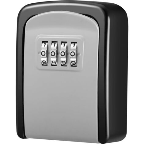 Coffre-fort Portable Pour Voiture/pistolet, Acier Noir, Avec Câble Et Serrure à Clé, Neuf