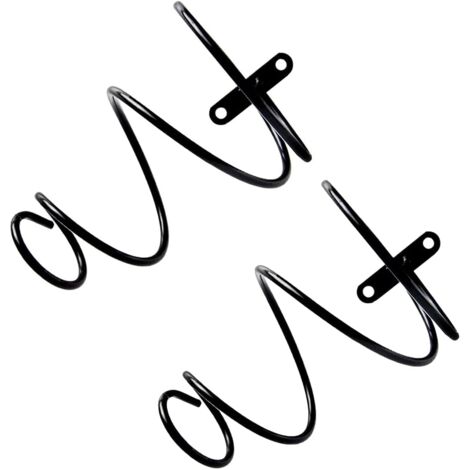 Lot De 2 Supports Muraux En Forme De Tuyau De Fer Noir Pour Bouteille De Vin Rouge à Suspendre Pour Boissons, Bouteilles De Liqueur