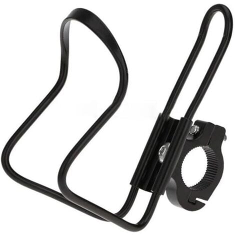 Porte-Gobelet/Support Bouteille ROCKBROS Pour Guidon Vélo/VTT - Alliage Alu, Noir - Universel