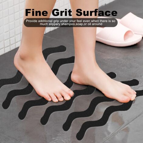 Lot De 12 Autocollants Antidérapants PEVA Pour Baignoire, Douche Et Escaliers