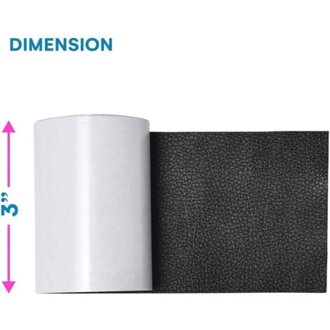 Sollbry Patch de réparation de cuir - Ruban de réparation de cuir - Patchs pour meubles - Restaurez vos meubles en toute simplicité - Patch de réparation de cuir auto-adhésif - Ruban de cuir pour cana