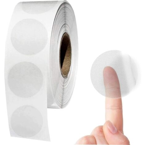 1000 Autocollants Transparents Ronds 1 Pouce – Pour étiquettes, Enveloppes, Joints