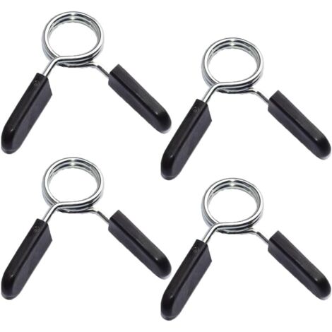 Sollbry 4 Pièces Pinces à Haltères, Colliers à Ressort, Clips De Barres, Fitness, Haltérophilie