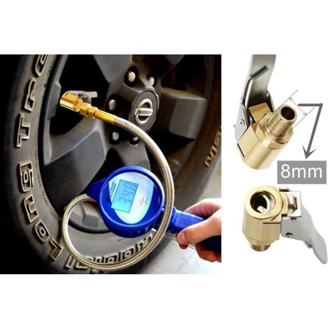Lot De 2 Connecteurs De Valve En Laiton Pour Pompe à Air - Adaptateur De Gonflage Pneu 6mm, Voiture, Vélo