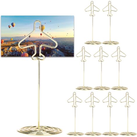 Porte-numéros De Table Dorés HERCHR - Lot De 20 Supports Métalliques Pour Cartes De Place, Mariage Et événements