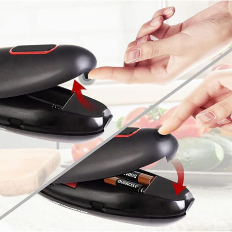 Ouvre-Boîte Électrique Sans Fil – Facile Et Sûr Pour Arthrite, Seniors, Gauchers – Noir Mat Élégant