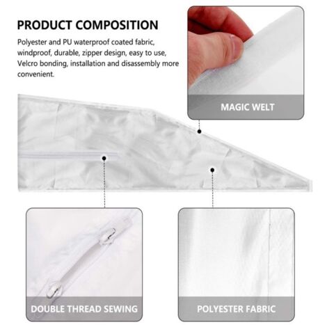 Kit Calfeutrage Fenêtre Pour Climatiseur Mobile - 3 M Avec Fermeture Éclair - Pour Sèche-linge, Déshumidificateur