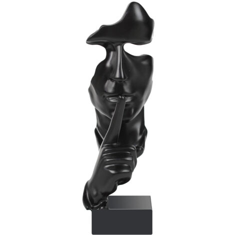 Sculpture Femme Penseur Colorée - Art Abstrait, Résine, 39x12.5x12.5cm - Déco Maison Bureau