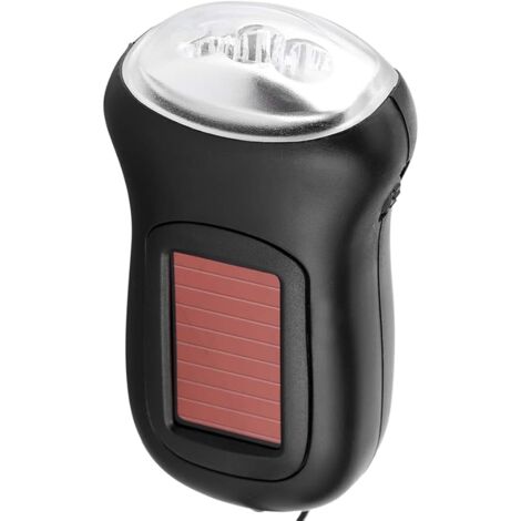 Lampe Torche Led Ultra Puissante Lampe Led Portable À Énergie Solaire Avec Manivelle, Lampe De
