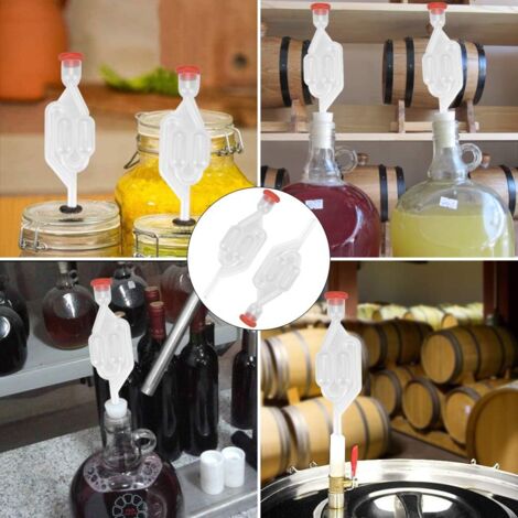 4 Barboteurs De Fermentation Avec Bouchons - Pour Bière, Vin, Cidre Ou Pickles !