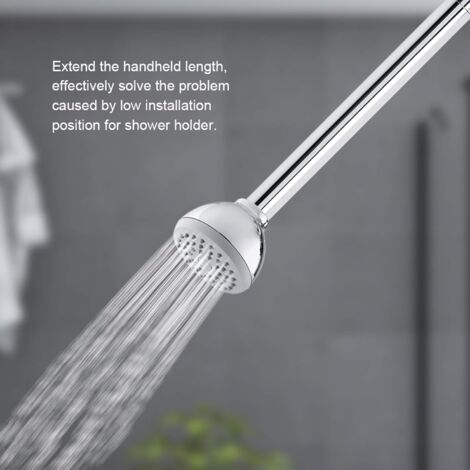 TOPINCN Bras D'extension de Douche, Accessoire de Tige D'extension de Robinet de Cuisine en Acier Inoxydable, Fixation de Salle de Bain (9960-01