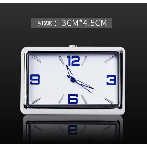 Montre Quartz Grille Aération Horloge Quartz Maso Pour Tableau De Bord Voiture - Noir, Lumineuse, Fixation Grille Aération Horloge Auto Design Noir