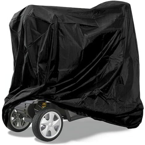 Housse De Pluie Pour Scooter De Mobilité - Tissu Oxford 210D Imperméable - Aération Intégrée - Taille Ajustable, Facile à Ranger - 9
