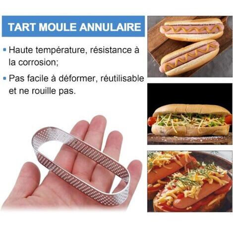 8 Cercles à Pâtisserie En Acier Inoxydable – Parfaits Pour Tartelettes, Quiches Et Mousses !