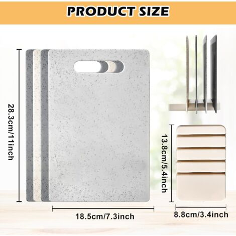 Ensemble De 6 Planches à Découper Ou Petit Déjeuner En Bois D'acacia