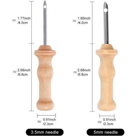 JSRQT 18 PCS Kit D'aiguilles À Poinçonner Broder 8 Tailles