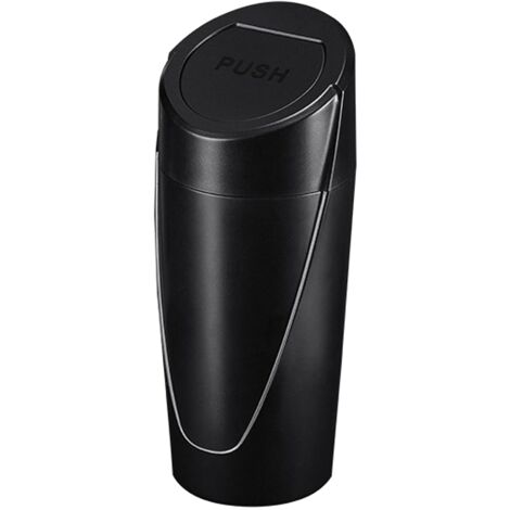 Sollbry Poubelle de voiture avec couvercle, Porte-gobelet de