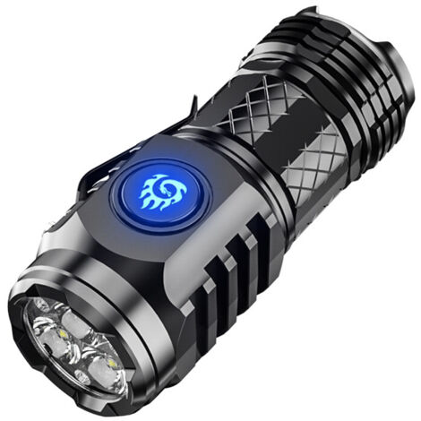 Mini Lampe LED Course Extérieure - Pince étanche Mains Libres (Rouge)