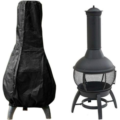 Housse De Protection Pour Barbecue Extérieur - Tissu Oxford 420D Imperméable, Diamètre 80 Ou 100 Cm, Cordon De Serrage