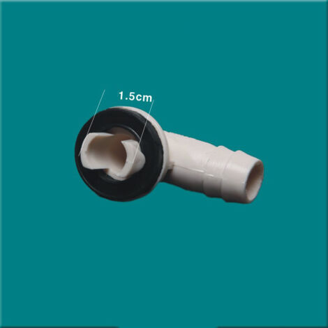 Raccord Coudé Pour Tuyau De Drainage Climatiseur - 15 Mm, Avec Joint Caoutchouc, Pour Unités Split Et Fenêtre