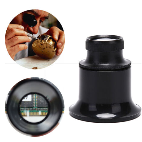 Loupe pliante en métal AIHONTAI - Bijoutiers - 10x - Lentille