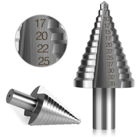 Foret Étagé HSS Titane 4-22mm - Foret Conique Multiple Pour Métal Et Bricolage